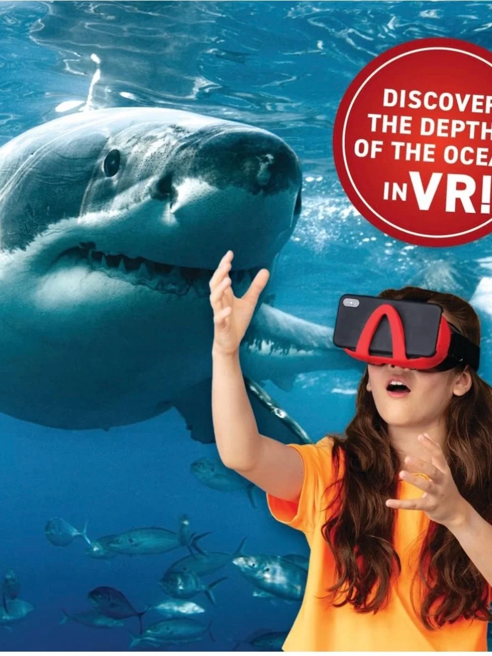Stem Virtual Reality Oceans! Interactive VR Kit with Red Goggles